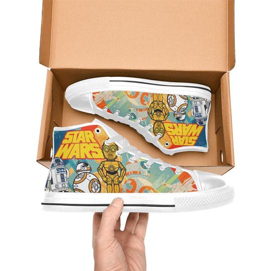 Discover High Top Sneakers Canvas  Custom Star Wars Sneakers Casual