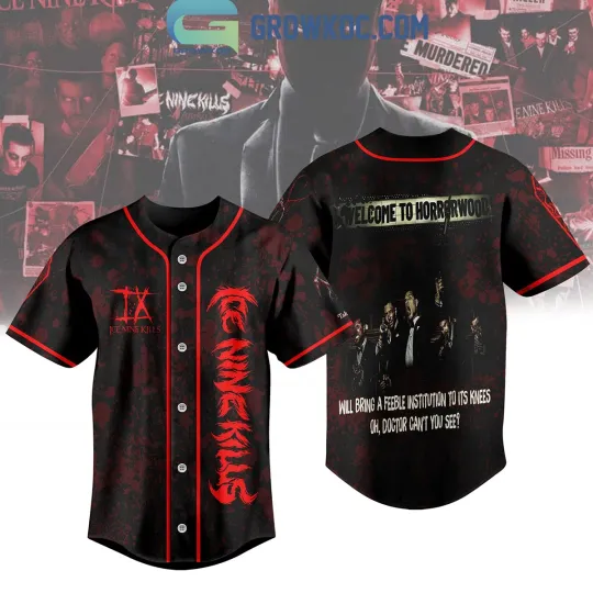 Discover Ice Nine Welcome To Horrorwood Personalized Baseball Jersey