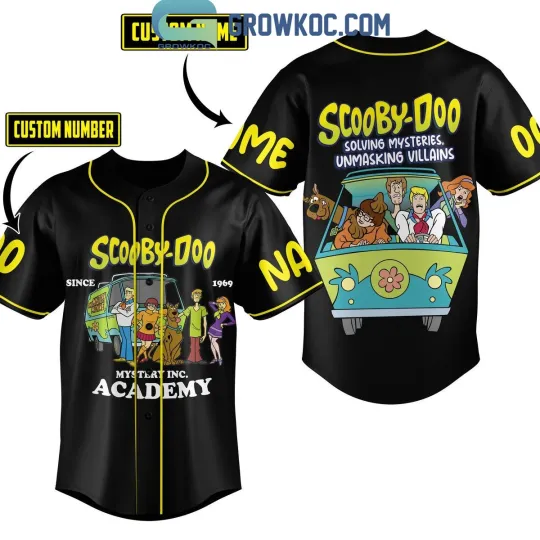 Scooby Doo Solving Mysteries Unmasking Villains Personalized Baseball Jersey