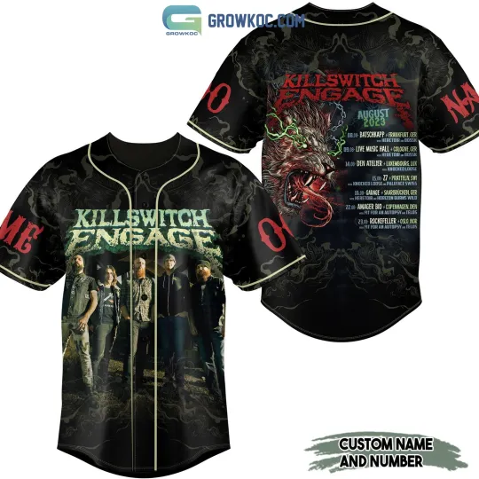 Discover Killswitch Engage 2023 Personalized Baseball Jersey