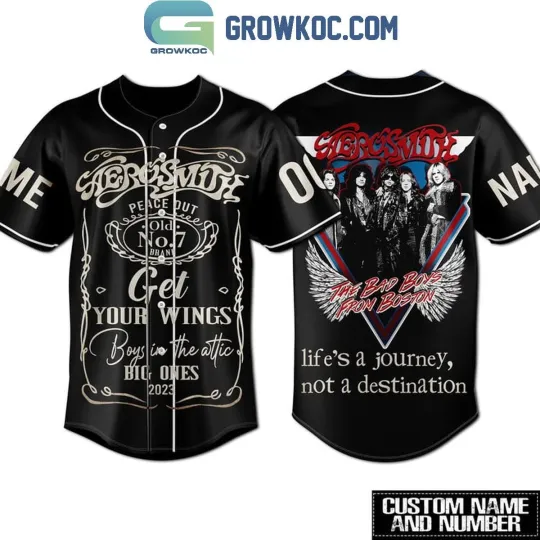 Discover Aerosmith Life8217s A Journey Not A Destination Personalized Baseball Jersey