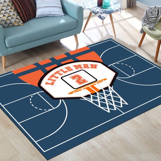 Discover Basketball Rug, Basketball Court Rug, Boys Room Rug, Sport Rug,Kids Room Rug,Custom Rug,Rug for Living Room,Area Rug, Anti Slip Carpet