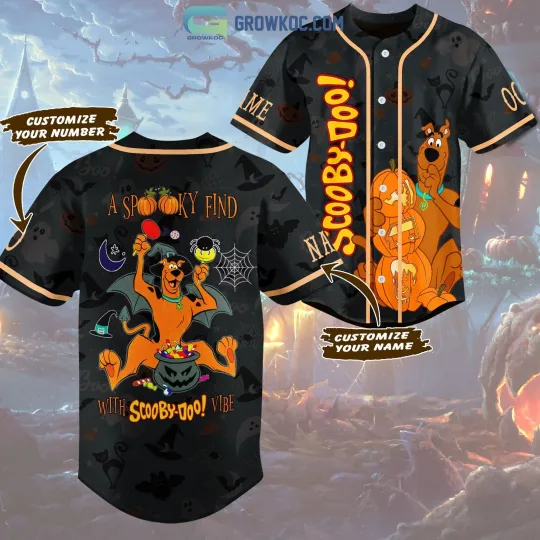 Discover A Spooky Find With Scooby Doo Vibe Halloween Personalized Baseball Jersey