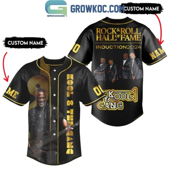 Discover Kool And The Gang Introduction 2024 Hall Of Fame Personalized Baseball Jersey
