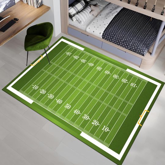 Discover American Football Court Rug,Sport Rug,Kids Room Rug,Custom Rug,Hypebeast Rug,Area Rugs,Personalized Rug,Unique Rug,Gift for Him,Play Mat