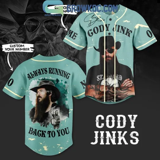 Discover Cody Jinks Always Running Back To You Personalized Baseball Jersey