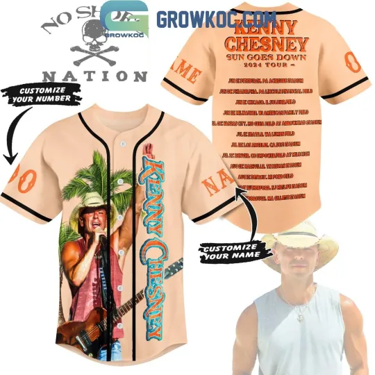Discover Sun Goes Down 2024 Tour K Ches Fan Personalized Baseball Jersey