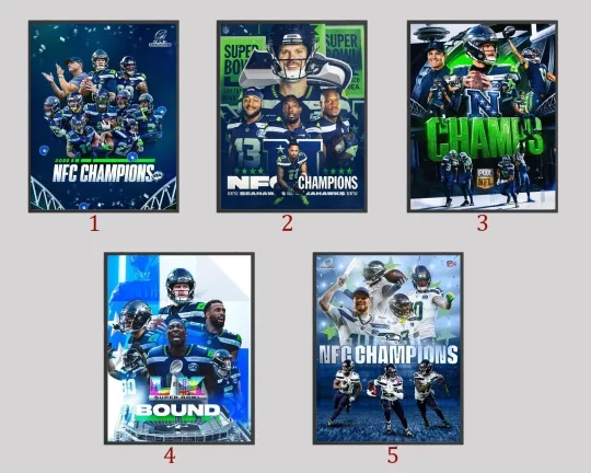 Discover Seattle Seahawkss Going To Super B.owll LX Bound Poster, 2025 26 Poster