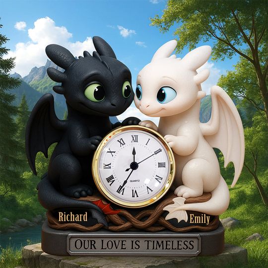 Couple Forever Desk Clock Plaque Personalized Gifts For Couple