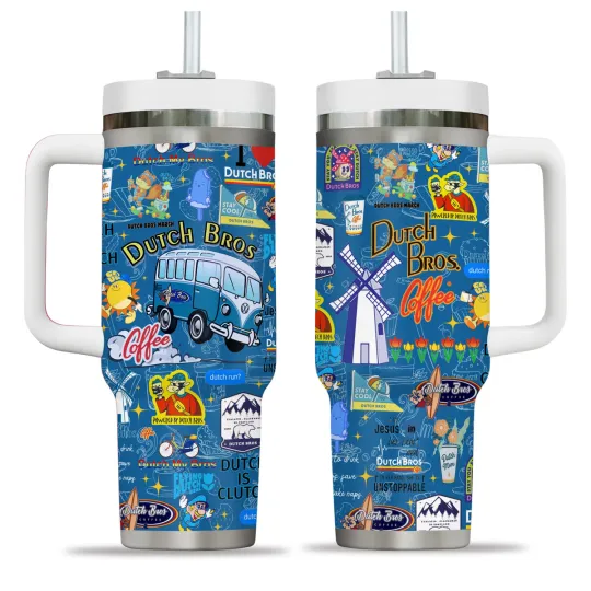 Discover Coffee Drive-Thru Style Tumbler with Handle – 20oz 30oz 40oz