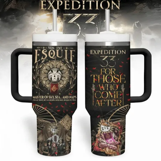 Discover Expedition Quote Tumbler 40 oz with Handle