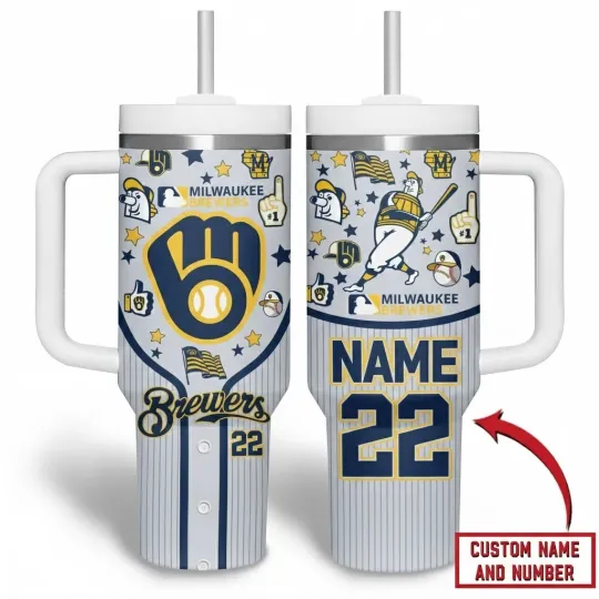 Discover Milwaukee Hoops Fan Custom Name Tumbler with Handle