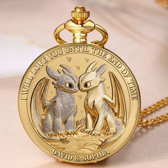 Legendary Love Pocket Watch Personalized Gifts For Couple