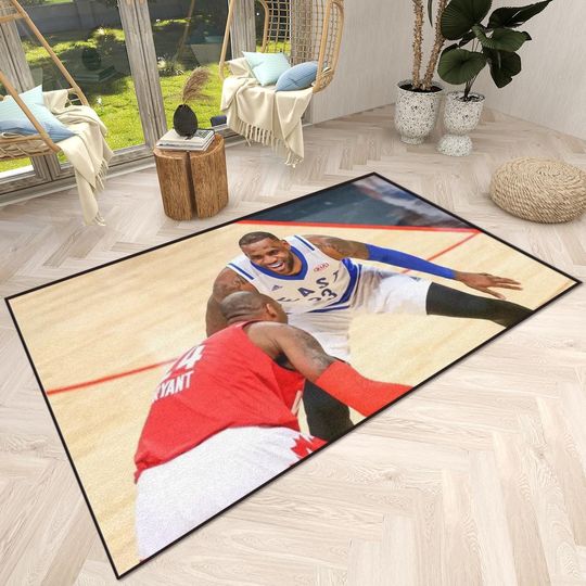 Discover Kobe Bryant x Lebron James Room Rug