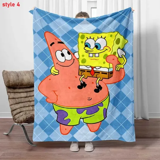Discover Cute Cartoon Name Fleece Blanket for Kids and Family