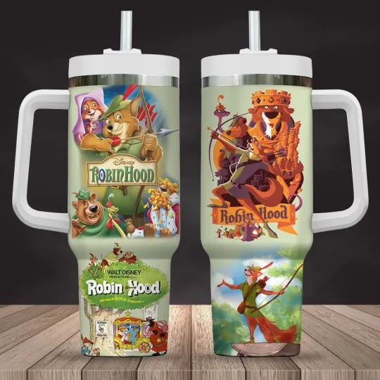 Disney Robin Hood 40oz Tumbler, Disney Travel Mug, Gift For Her