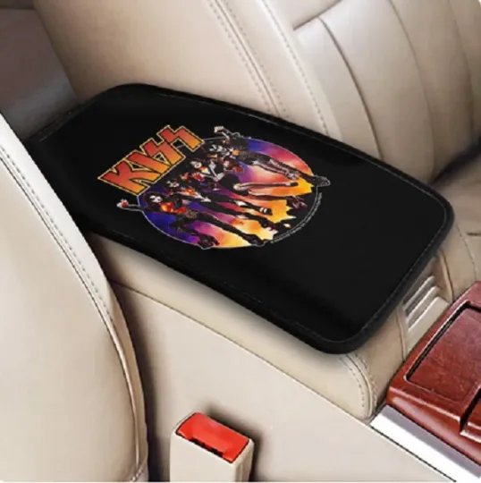 Discover Kiss Band Printed Car Center Console Cover