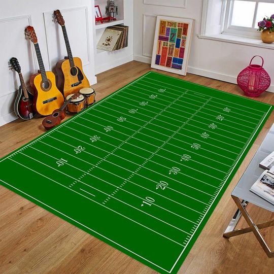 Discover American Football Field Rug,football Rug,Gift For Her/Him, Girl/Boy Room Rug,For Living Room Rug,Non Slip Floor Carpet,Teen's Rug, Kid's Room Rug