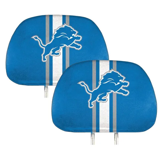 Detroit Lions Car Headrest Covers