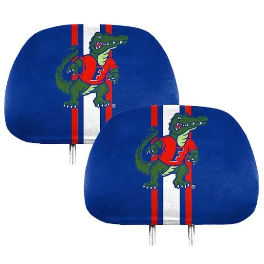Discover Florida Gators Officially Licensed NCAA Headrest Covers Set of 2 Car Seat Cover