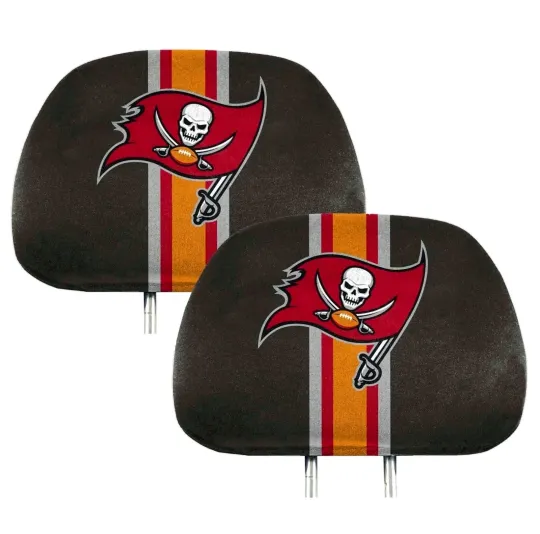 Tampa Bay Buccaneers Football Headrest Covers