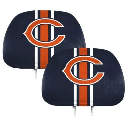 Chicago Bears Football Headrest Covers