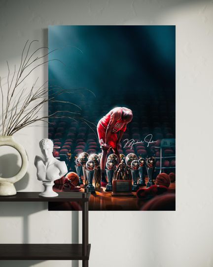 Discover Michael Jordan Wall Art Iconic  NBA Basketball Photography  Modern Sports Decor for Basketball and NBA Fans