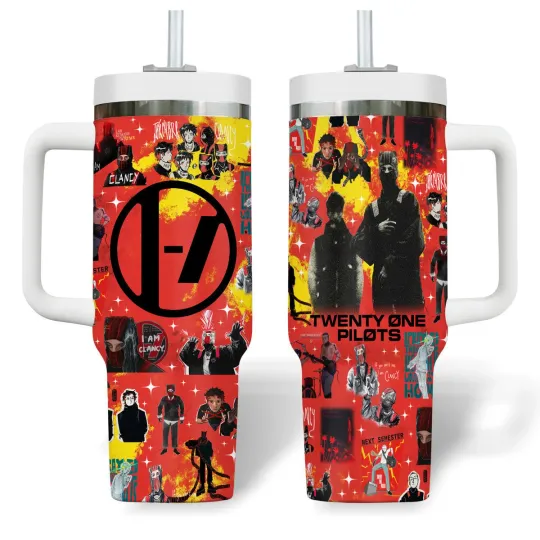 Discover Alt Pop Rock Duo Inspired Tumbler 40oz With Handle