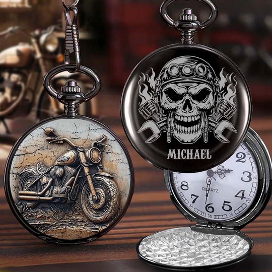 Life Behind Bars - Personalized Dirt Bike Pocket Watch