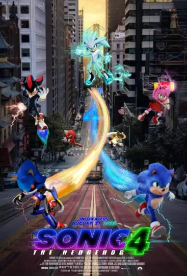 Discover Sonic Movie 4 Poster 2026 - Premium Matte Vertical Poster