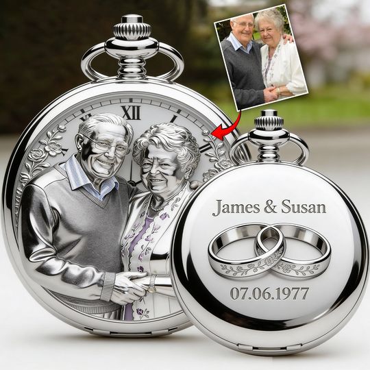 Discover I'm Yours No Returns Or Refunds - Personalized Couple Pocket Watch