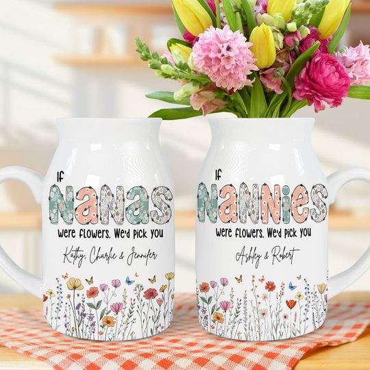 Personalized Gifts For Grandma Flower Vase