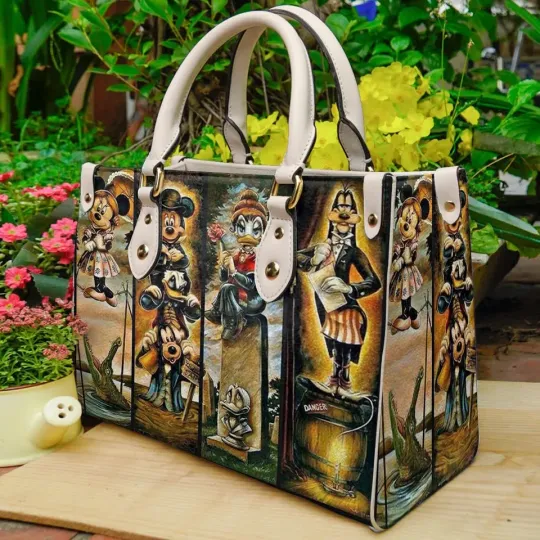 Discover Disney Haunted Handbag, Leather Disney Handbag, gift for her , him