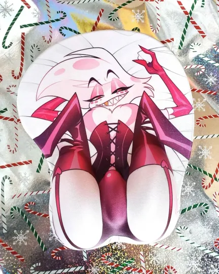 Discover 3D Mouse Pad Angel Dust Thicc Wrist Rest Mouse Pad