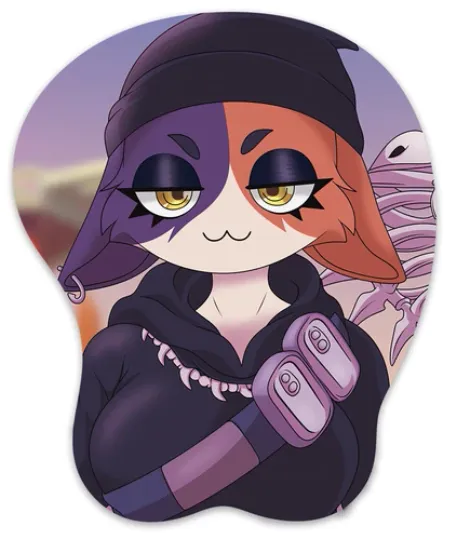 3D Mousepad with Wrist Rest, Anime Manga Oppai Mouse Pad