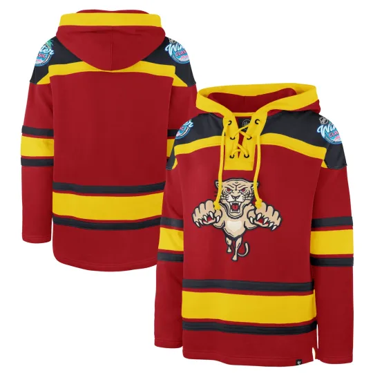 Discover Men's '47  Red Florida Panthers 2026 NHL Winter Classic Superior Lacer Hoodie