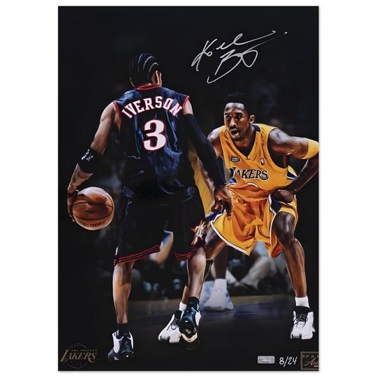 Discover Classic Kobe and Iverson NBA Basketball Poster - 20x28 Semi-Gloss Art Print