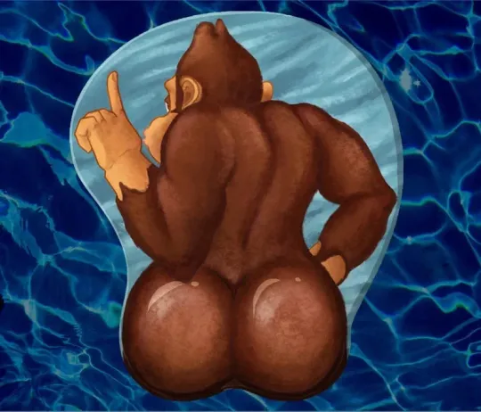 Discover Donkey Kong Naked Booty 3D Mousepad, Animal Mouse Pad, Monkey Wrist Rest
