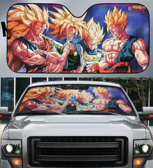 Son Goku Car Sun Shade Dragon Ball Anime Car Accessory