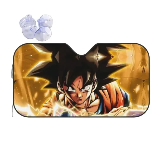 Dragon Ball Z Foldable Car Sunshade Goku Windscreen Protector