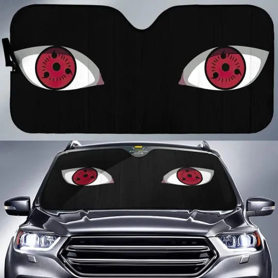 Sharingan Narutoo Shippuden Car Sun Shade Anime Car Accessories