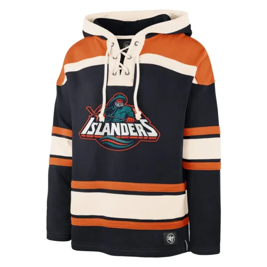 Discover NEW YORK ISLANDERS VINTAGE SUPERIOR '47 LACER HOOD HOODIE MEN'S SIZE XL - NWT