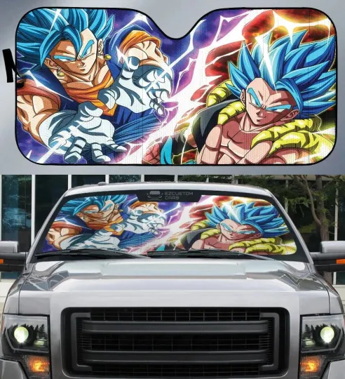 Gogeta Car Sun Shade  Dragon Ball Anime Accessories