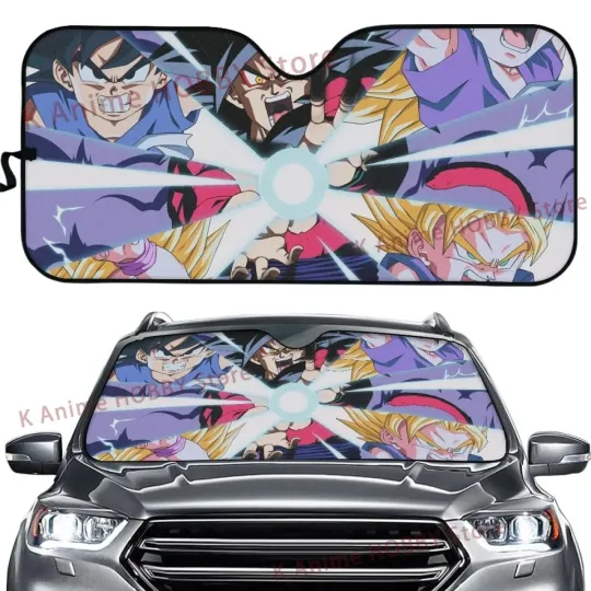 Anime Dragon Ball Goku Car Sunshade Windshield Exterior Accessories