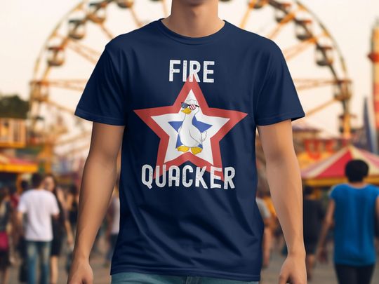Discover Fire Quacker Shirt | Funny Independence Day Gift | America Tee | Patriotic TShirt