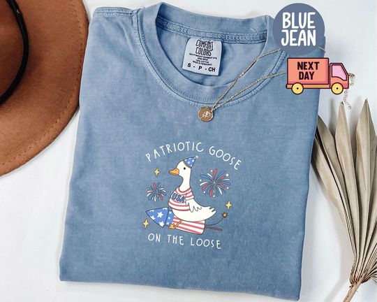Funny July 4th Shirt, Funny Goose Shirt, Independence Day Tee, USA Shirt, Patriotic Shirt, Firequacker Shirt, July 4th Gift