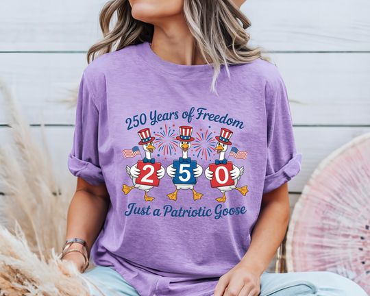 America 250 Shirt, Patriotic Duck, 1776-2026 USA 250th Firequacker, 4th of July Ducklings