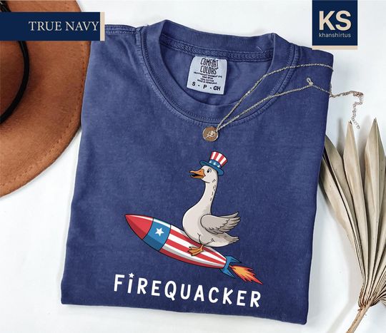 Funny 4th of July Shirt, Funny Firequacker Goose Shirt, Independence Day Tee, Patriotic American Family Reunion Tshirt, Freedom Shirt