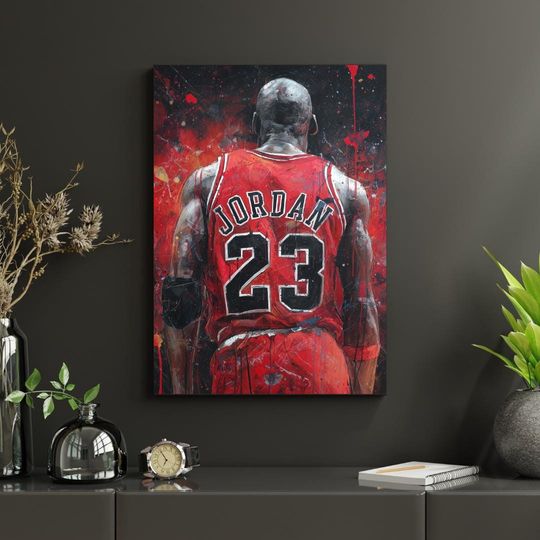 Discover Michael Jordan Fan Wall Art | Chicago Basketball Poster | Bulls Fan Gift.