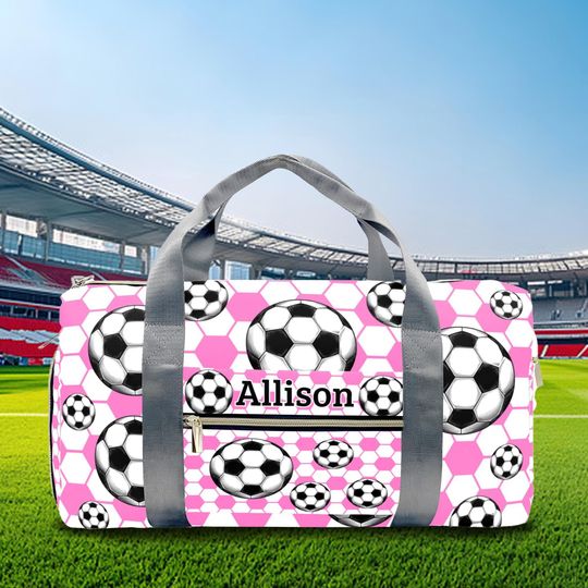 Discover Personalized Soccer Duffel Bag: Water-Resistant Gym Travel Bag